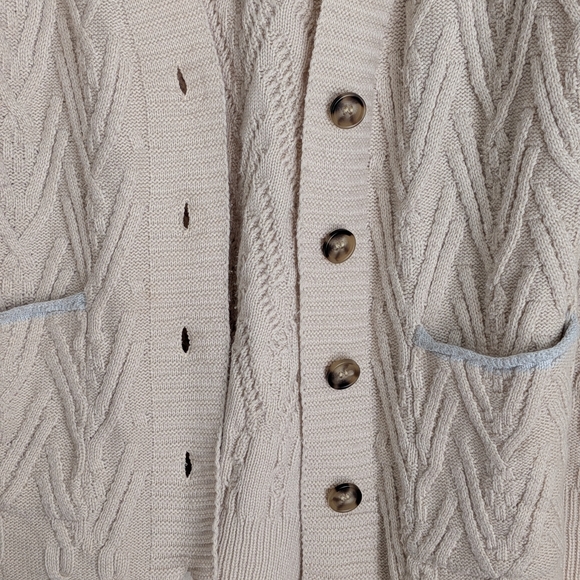 Altar'd State Cream Cable Knit Cardigan - Picture 5 of 7